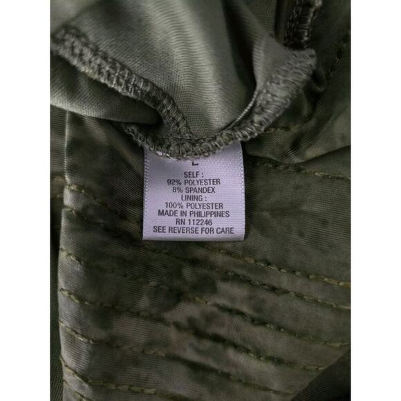 Dressbarn Moss Green Sequin Embroidered Fitted Stretch Tank Top Size L Fairy Y2K - Picture 6 of 9